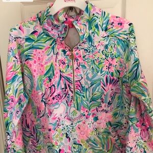 Lilly Pulitzer XL round hem skipper popover